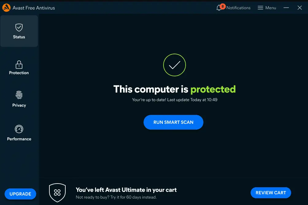 Ảnh chụp màn hình Avast Free Antivirus
