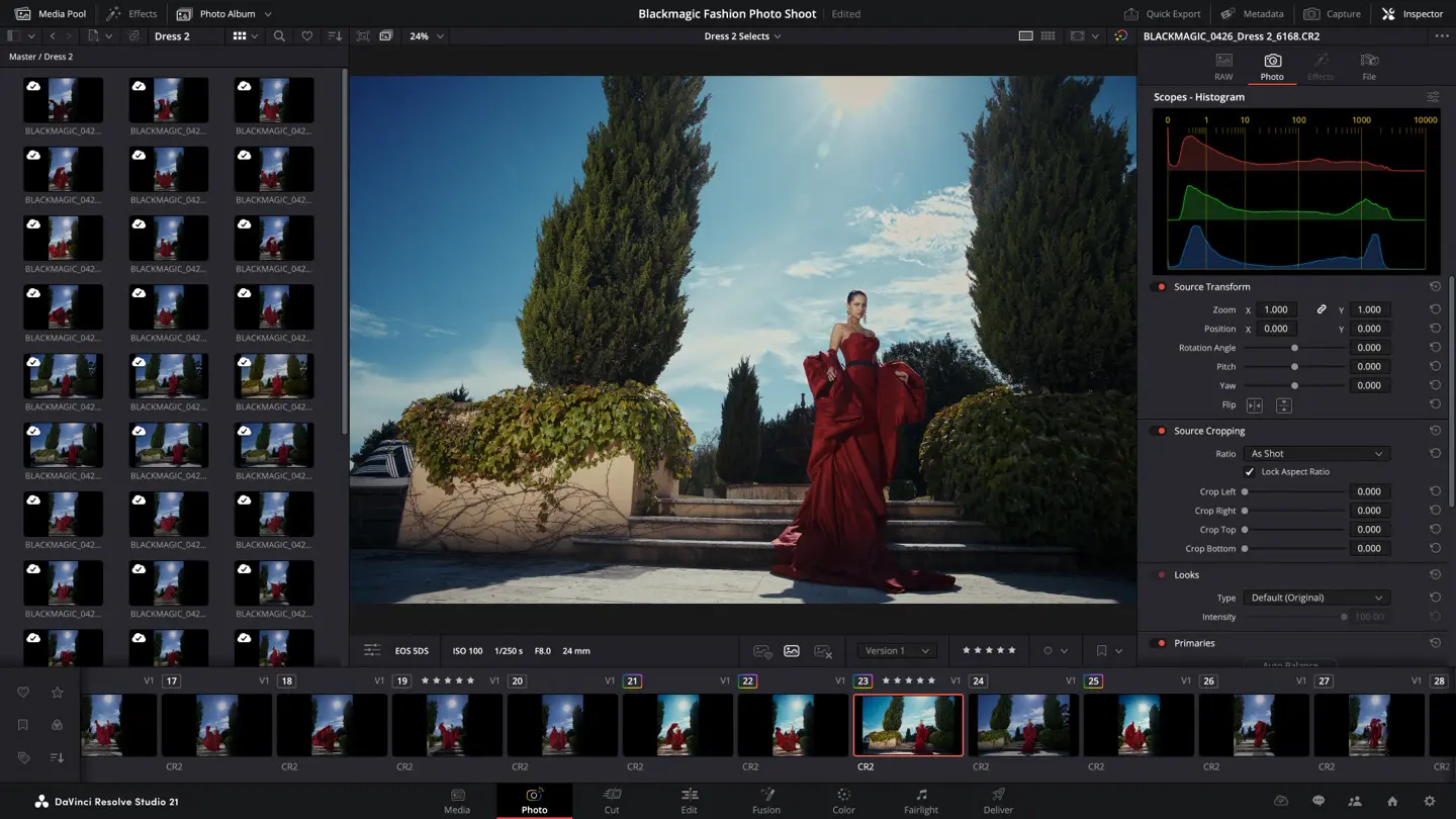 Ảnh chụp màn hình DaVinci Resolve